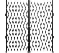 VEVOR Double porte de sécurité pliante porte pliante 198 cm H x 366 cm W porte à ciseaux