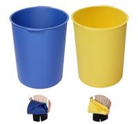 VEVOR Doublure de Seau de Mélange Béton, 18,9 L, Revêtement de Seau Silicone Réutilisable Lot de 2, avec Mesures Graduées, Poignées Intégrées, pour Mélanges de Peinture, Époxy, Mortier, Mortier-colle