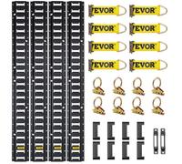 VEVOR E-Track Kit d'Arrimage Kit de Rails d'Arrimage Universel Accessoire 30 Pcs