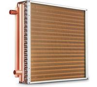 VEVOR Échangeur de Chaleur 50,8×50,8cm Avec 3 Rangées Tubes en Cuivre 242 Ailettes
