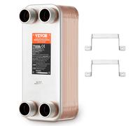 VEVOR Échangeur de chaleur à 30 plaques brasées acier inoxydable 316L 127x305 mm