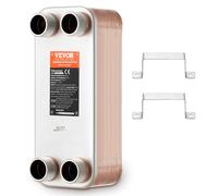 VEVOR Échangeur de chaleur à 30 plaques brasées acier inoxydable 316L 127x305 mm