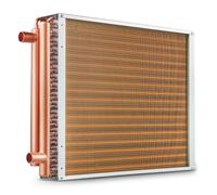VEVOR Échangeur de chaleur 45,72x50,8 cm 3 rangées tubes en cuivre 242 ailettes