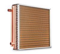 VEVOR Échangeur de chaleur 50,8x50,8 cm 3 rangées tubes en cuivre 242 ailettes