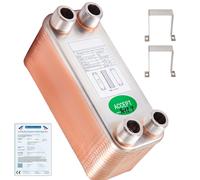 Echangeur a plaque - VEVOR - Echangeur Thermique Echangeur De Chaleur Thermique à 30 Plaques 1230MN34 25,4cmx12,7cmx15,24cm
