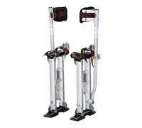 VEVOR Échasses pour Cloison Sèche Réglables 45,7-76,2 cm Échasses Plaquiste Alliage d'Aluminium Charge 103 kg Pieds 27-29 cm Genouillères de Protection pour Travaux Peinture Déco Maison Plafond Argent