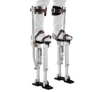 VEVOR Échasses de Plaquiste Réglables 409-613 mm, Échasses pour Cloison Sèche et Peintre, en Alliage d'Aluminium, Capacité Charge 103 kg, Pieds Antidérapants, Double Amortissement à Ressorts, Argent