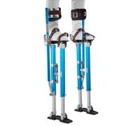 VEVOR Échasses de Plaquiste Réglables 605-1023 mm, Échasses pour Cloison Sèche et Peintre, en Alliage d'Aluminium, Capacité Charge 103 kg, Pieds Antidérapants, Double Amortissement à Ressorts, Bleu