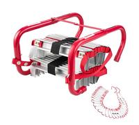 VEVOR Échelle de Corde 15,2 m, Échelle de Secours Incendie Rétractable 5 à 6 Étages en Alliage Aluminium, Capacité de Charge 453,6 kg, avec Sangle de Sécurité Polyester Robuste, Marches Antidérapantes