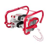 VEVOR Échelle de Corde 4 m, Échelle de Secours Incendie Rétractable 2 Étages Légère Alliage Aluminium, Capacité de Charge 453,6 kg, avec Sangle de Sécurité Polyester Robuste, Marches Antidérapantes
