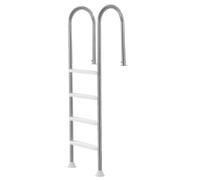 VEVOR Échelle de Piscine de 137 cm en Acier Inoxydable 4 Marches 2 Rampes 120 kg