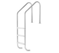 VEVOR Échelle de Piscine en Acier Inoxydable avec 2 Rampes, 3 Marches Antidérapantes, Capacité de Charge 120 kg, pour Piscines Creusées de 122-137 cm, Terrasse, Jardin, Maison, Intérieur, Extérieur