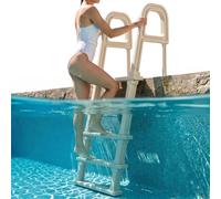 VEVOR Échelle de piscine inclinée en plastique 2 rampes 5 marches antidérapantes 136 kg 122-137 cm