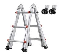 VEVOR Échelle télescopique à Cadre en A, échelle Extensible compacte en Aluminium, 3350 mm, échelle de Camping-Car Pliable Portable Multifonction pour devoirs, Toit intérieur et extérieur, 149,7 kg
