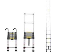 Echelle télescopique VEVOR, 5 m aluminium léger, échelle pliante télescopique multiple, capacité de charge 170 kg, échelle compacte portable pour la maison, la caravane, le grenier