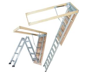 VEVOR Échelle Télescopique Pliable de Grenier en Aluminium Capacité de Charge 158,8 kg 570x1600 mm Extension Polyvalente Légère Portable Hauteur d'Installation 2,9 m-3,7 m pour Grenier, Bureau, Maison