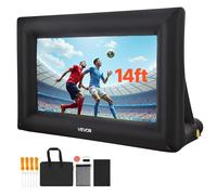 VEVOR Écran de projection gonflable 427 cm 16:9, 600D lavable, sac de rangement, installation facile