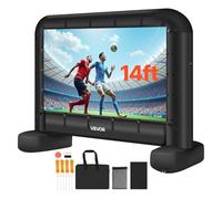 VEVOR Écran de projection gonflable 427 cm (16:9) – 600D, lavable, sac de rangement portable