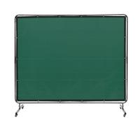 VEVOR Rideau de Soudage avec Cadre, 1,8x2,4 m Écran de Protection pour Soudure en Vinyle Ignifuge sur 4 Roues Pivotantes 2 Verrouillables, Rideau Mobile Professionnel pour Atelier, Industrie, Vert