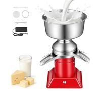 VEVOR Écrémeuse Électrique 60 L/h, Centrifugeuse à Lait 40 W 10 500 tr/min, pour Crème Écrémée Lait de Chèvre et de Vache Ferme, Séparateur Centrifuge de Crème en Acier Inoxydable, avec Bol de 4,5 L