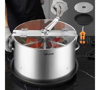 VEVOR Effeuilleuse Manuelle 37 cm Coupe-bourgeons Lame Acier Inoxydable, Découpe Hydroponique Humide et Sèche avec Plateau, Coupe Rotative Torsadée pour Bourgeons Fleurs Feuilles, Herbes Aromatiques