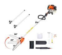 VEVOR Élagueuse Thermique sur Perche 2 Temps 43 cc Rotative Guide-chaîne 25,4 cm