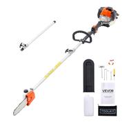 VEVOR Élagueuse Thermique sur Perche à 2 Temps, 25 cc, Élagueuse sans Fil à Essence, avec Perche Extensible 2 m - 2,74 m, Guide-chaîne 20,3 cm, Réservoir de Carburant 650 ml, pour Élagage des Arbres