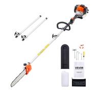 VEVOR Élagueuse Thermique sur Perche à 2 Temps, 25 cc, Élagueuse sans Fil à Essence, avec Perche Extensible 2,12-3,62 m, Guide-chaîne 30,5 cm, Réservoir de Carburant 650 ml, pour Élagage des Arbres