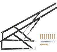 VEVOR Elévateur de lit, 59 x 71 pouces, taille de lit compatible, capacité de charge de 154 lbs, kit matériel de mécanique de lit-armoire DIY vertical Deluxe, levier pneumatique, support de lit haute