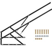 VEVOR Elévateur de lit, 59 x 79 pouces, taille de lit compatible, capacité de charge de 309 lbs, kit matériel de mécanique de lit-armoire DIY vertical Deluxe, levier pneumatique, support de lit haute