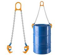 VEVOR Élingue Chaîne Levage de Fûts à 2 Brins avec Crochets de Sécurité, 6 mm x 50 cm, Capacité de Charge 0,9 t, Chaîne de Levage Robuste G80, pour Chantier de Construction, Usines, Entrepôts, Quais