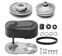 VEVOR Embrayage d'Entraînement Compatible avec Moteur 2-8 HP, Kit d’Embrayage Haute Résistance 2000 tr/min, avec Roues de Conception Asymétrique et Courroie en Caoutchouc, pour Karting, Mini Moto