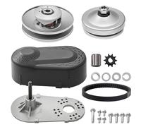 VEVOR Embrayage d'Entraînement Compatible avec Moteur 2-8 HP, Kit d’Embrayage pour Karting Haute Résistance 2000 tr/min, avec Roues de Conception Asymétrique et Courroie en Caoutchouc Robuste