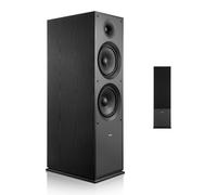 VEVOR Enceinte Colonne, 2 Voies, Tour de Son avec Tweeter 25,4 mm, Woofer 203 mm, Puissance de Crête 600 W, Réponse en Fréquence 50 Hz à 20 kHz, Boîtier en MDF Robuste, pour Système Audio Domestique