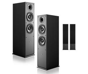 VEVOR Enceinte Colonne Paire Passive Tour de Son 2 Voies, avec Tweeter 25,4 mm, 2 Woofers 165 mm, Puissance de Crête 400 W, Réponse en Fréquence 65 Hz à 20 kHz, Boîtier en MDF Robuste, pour Audio Dome