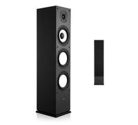 VEVOR Enceinte Colonne Passive, 2 Voies, Tour de Son avec Tweeter 25,4 mm, Woofer 165 mm, Puissance de Crête 200 W, Réponse en Fréquence 70 Hz à 20 kHz, Boîtier en MDF Robuste, pour Système Audio Dome