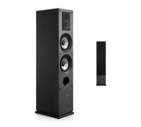 VEVOR Enceinte Colonne Passive, 3 Voies, Tour de Son avec Tweeter 19 mm 25,4 mm, Woofer 133,4 mm, Puissance de Crête 145 W, Réponse en Fréquence 70 Hz à 20 kHz, Boîtier en MDF, pour Système Audio Dome