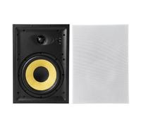 VEVOR Enceinte Encastrable Murale 203,2 mm Enceintes Encastrables 1 Paire à 2 Voies pour Intérieur Humide, Cuisine, avec Grille Peignable, Son Hi-FI, Puissance de Crête Simple 200 W, Rectangulaire