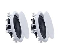 VEVOR Enceinte Encastrable Plafond 203,2 mm Enceintes de Plafond 1 Paire pour Intérieur Humide, Home Cinéma, Porche Couvert, avec Son Hi-Fi, Puissance de Crête Simple 150 W, 2 Voies Montage Affleurant