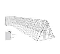 VEVOR Enclos du poulailler, 400 x 100 x 61,5 cm (LX LX H), Tunnels à Poules pour la Cour, poulailler Portable pour l’extérieur avec Cadres d’Angle, Cage à Poules adapté aux Poulets, Canards, Lapins