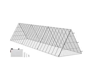 VEVOR Enclos pour poulailler, 300 x 71 x 61,5 cm, tunnels de poulets pour la cour, poulaillers portables pour une installation facile à l'extérieur, cage à poules adapté aux poulets, canards et lapins