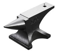 VEVOR Enclume de Forgeron en Acier Moulé 25 kg, Enclume à Corne Simple Ronde, Haute Dureté, Grand Plan de Travail, Base Stable, Outil de Travail du Métal pour Pliage, Façonnage, Torsion, Bijoutiers