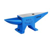 VEVOR Enclume en Acier Enclume du Travail Trou Carré et Angles Bleu 50 HRC 50 kg