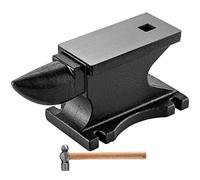 VEVOR Enclume en fonte de 25 kg avec comptoir de 21,8 x 10,4 cm et base stable, enclume ronde robuste de haute dureté pour courber, façonner, tordre