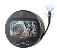 VEVOR Endoscope à Triple Objectif, Caméra Endoscopique avec 8 + 2 Lumières LED, Écran IPS 4,3", Câble 5 m, Carte 32 Go, Caméra Étanche IP67 pour Inspection Automobile, Vidange, Canalisation, Plomberie