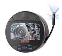 VEVOR Endoscope à Triple Objectif, Caméra Endoscopique avec 8 + 2 Lumières LED, Écran IPS 4,3", Câble 5 m, Carte 32 Go, Caméra Étanche IP67 pour Inspection Automobile, Vidange, Canalisation, Plomberie