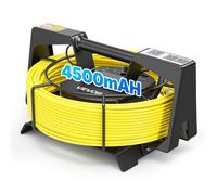 VEVOR Endoscope Caméra Wi-Fi Caméra Inspection Canalisation Connexion Wi-Fi sans Fil pour Smartphone Tablette, avec Câble 50 m, Étanchéité IP68, Résolution 1920x1080, Éclairage 12 LED, 2026 Améliorée
