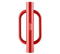 VEVOR Enfonce-pieux de Clôture, Diamètre Intérieur 101,6 mm, Pilon de Poteau en T Manuel avec Poignées en Acier au Carbone Robuste 10,1 kg, Canal U pour Ferme, Poteau de Signalisation, en Bois, Rouge
