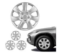 VEVOR Enjoliveurs Auto 4 Pièces, Cap de Roue pour Jante R16 de 40,6 cm, Remplacement OEM Compatible avec Hyundai Chevrolet Ford et Honda Protection des Roues Entretien, 7 Rayons, en ABS, Argenté