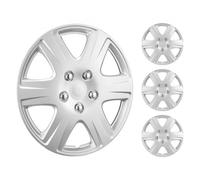 VEVOR Enjoliveurs de Jante de Roue 38 cm de Diamètre, Couvre-jante en ABS et PC, Résistant aux Rayures, avec Trou de Buse à Pression et Valve, Moins de Résistance au Vent, Protection des Roues, 4PCs